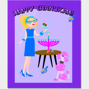 Happy Martini Chanukah! Posters and Art